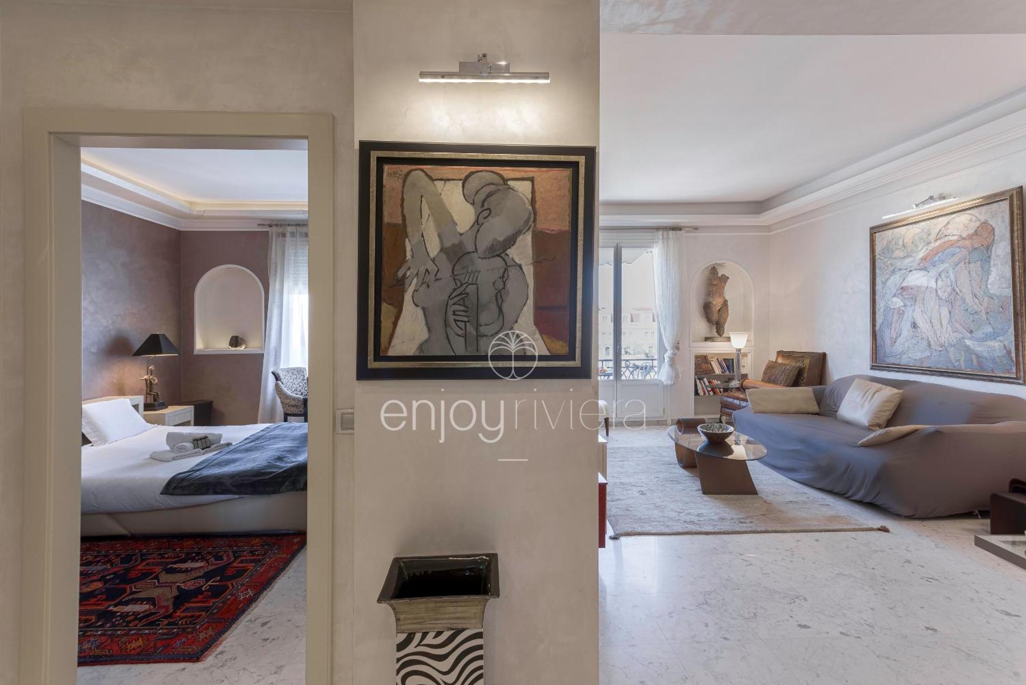 Palais Miramar Suite Art Modern - Derniere Etages Vue Mer - 75M De Confort - En Face Des Plages -Wifi - Clim Cannes Exterior photo